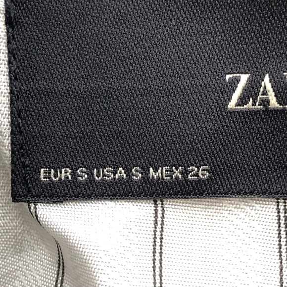 ZARA stripe blazer double breasted detail button blazer S - Picture 11 of 11